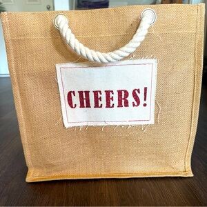 Large Holiday Wine Bag